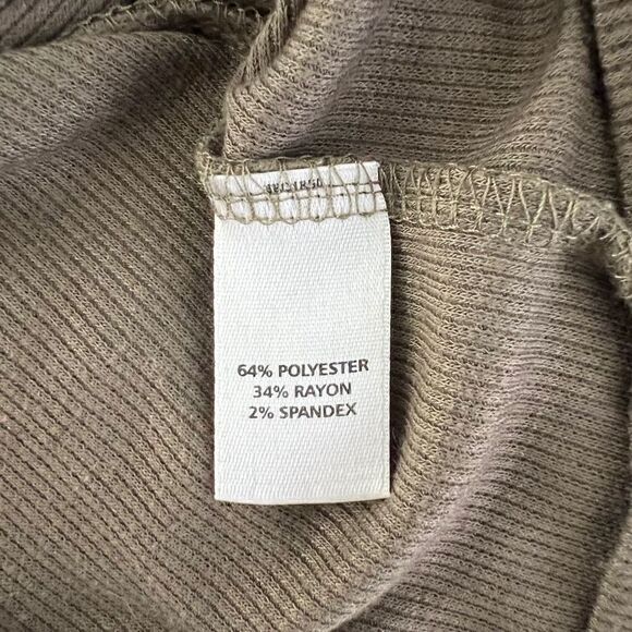 Hinge Ribbed Tank Top A Nordstrom Brand Green Medium - Picture 6 of 7